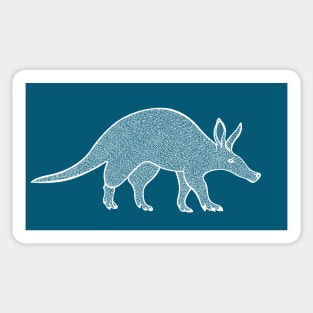 Aardvark - hand drawn detailed African animal design Sticker